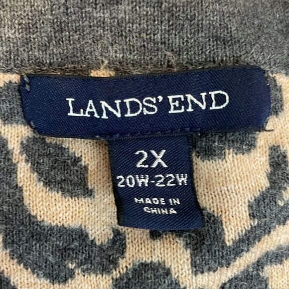 Lands End floral lightweight sweater size 2X - Picture 7 of 8